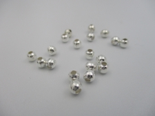 Metal Hollow Beads 4mm (S) +/-100pcs