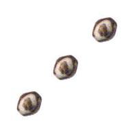 BONE 6MM ROUND/BATIQUE 100PCS