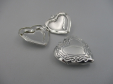 Pendant Locket 1pcs (S) 25x25mm Heart