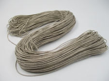 Wax cord 1mm +/-70m LT GREY