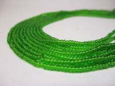 Czech Seed Beads 11/0 Crystal Lt Green 5str x +/-50cm