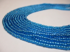 Czech Seed Beads 11/0 Foil Turq 5str x +/-50cm