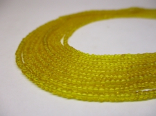 Czech Seed Beads 11/0 Crystal Yellow 5str x +/-50cm