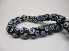 Ghana Trade African Beads +/-55cm 10x10mm