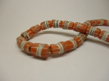 Ghana Trade African Beads +/-60cm 12x9mm