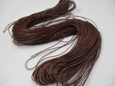 WAX CORD 1MM +/- 70M DK BROWN