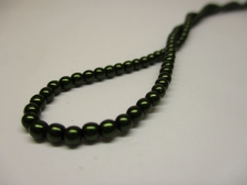 Czech Glass Pearls 3mm Green +/--150pcs