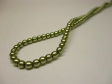 Czech Glass Pearls 3mm Olive Green +/-150pcs