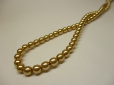 Czech Glass Pearls 4mm Gold +/--120pcs