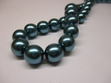 Czech Glass Pearls 10mm Turq +/-50pcs