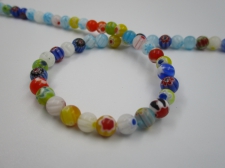 Flora Glass Beads 6mm mix +/-64pcs