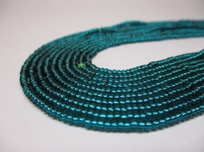 Czech Seed Beads 11/0 Foil Sea Green 5str x +/-50cm