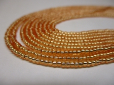 Czech Seed Beads 11/0 Foil Rose Gold 5str x +/-50cm