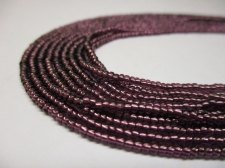 Czech Seed Beads 11/0 Foil Purple 5str x +/-50cm