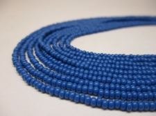 Czech Seed Beads 11/0 Opaque  Blue 5str x +/-50cm
