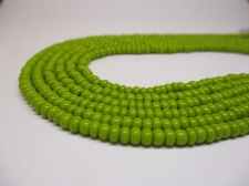 Czech Seed Beads 8/0 Opaque Lime 3str x +/-50cm
