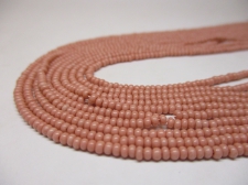 Czech Seed Beads 11/0 Opaque Lt Pink 5str x +/-50cm