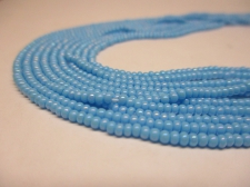 Czech Seed Beads 11/0 Pearl Turq 5str x +/-50cm