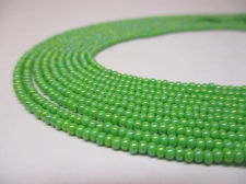 Czech Seed Beads 11/0 Pearl Green 5str x +/-50cm