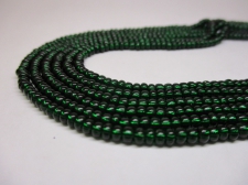 Czech Seed Beads 8/0 Foil Bottle Green 3str x +/-50cm