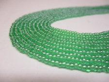 Czech Seed Beads 11/0 Luster Lt Green 5str x +/-50cm