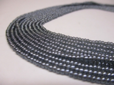 Czech Seed Beads 11/0 Luster Grey 5str x +/-50cm