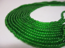 Czech Seed Beads 11/0 Crystal Green 5str x +/-50cm