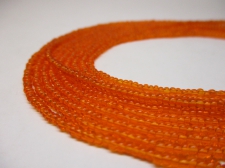 Czech Seed Beads 11/0 Crystal Orange 5str x +/-50cm