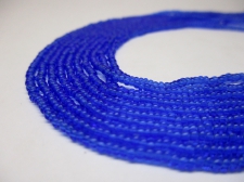 Czech Seed Beads 11/0 Crystal Blue 5str x +/-50cm