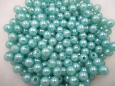 Plastic pearls 500g 8mm Turq