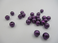 Plastic Pearls 6mm Purple 100g
