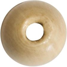 WOODEN 12MM ROUND/WHITE 1000PC