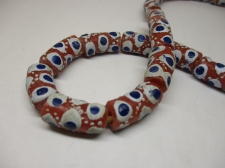 Ghana Trade African Beads +/-62cm 24x11mm