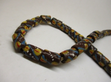 Ghana Trade African Beads +/-58cm 12x8mm