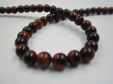 Tiger Eye Red 6mm +/-60pcs