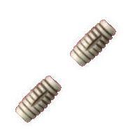 BONE 12X5 OVAL ETCH/BR/W 50PCS