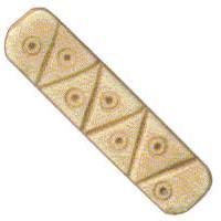 BONE 10X40MM DIV(6)/CREAM 25PC