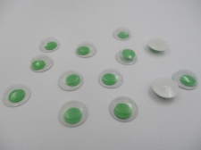 Googly Eyes 15mm +/-25pcs Green