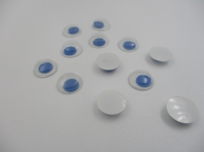 Googly Eyes 15mm +/-25pcs Blue