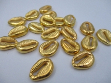 PLASTIC COWRIE SHELL  250G GOLD