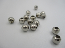 Metal Hollow Beads 6mm (N) +/-50pcs