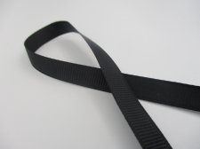 Petersham Ribbon 10mm Black 1m