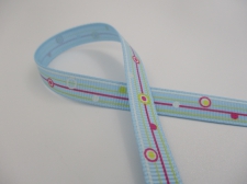 Petersham Ribbon 10mm Printed 1m