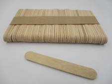 Ice Cream Sticks 65x10mm Natural +/-50pcs