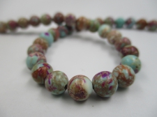 Purple/Blue Sediment Jasper 6mm +/-60pcs