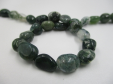 Moss Agate 6x8mm +/-45pcs