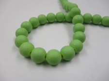 CERAMIC BEADS 8MM +/-52PCS GREEN