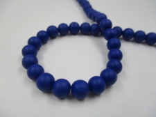 CERAMIC BEADS 8MM +/-52PCS BLUE