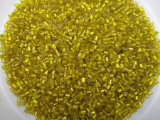 Bugle Beads Half Cut Foil Yellow 450g