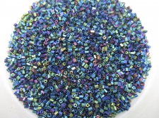 Bugle Beads Half Cut Oil Slick 450g